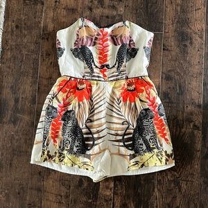 Corey Lynn Calter jungle leopard romper size 4